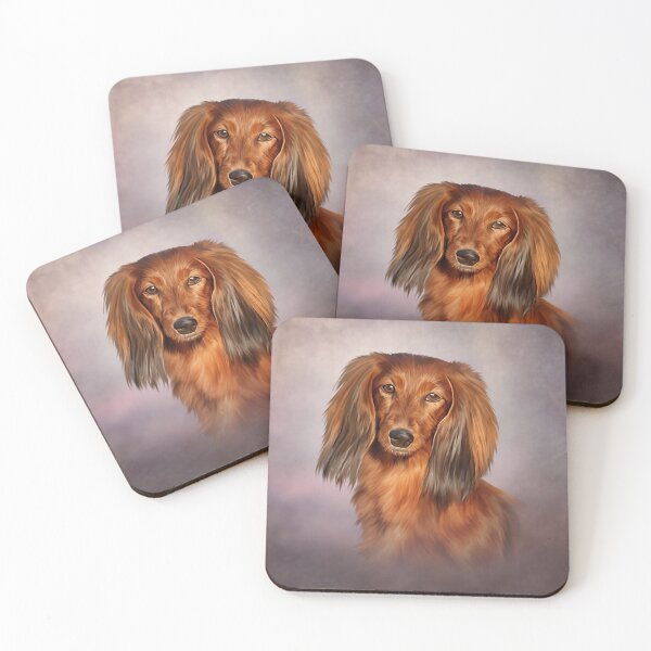 Item preview, Drawing Dog breed long haired dachshund designed and sold by bonidog.