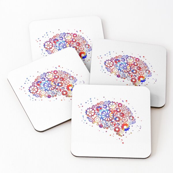 Item preview, Human brain with clocks mechanism, Brain, brain anatomy, watercolor Brain, Brain print, abstract Brain designed and sold by Rosaliartbook.
