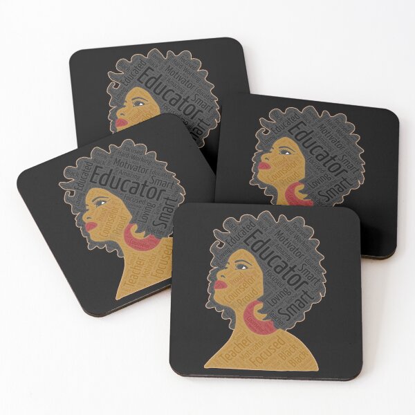 Item preview, African American Educator Teacher Words in Afro Art designed and sold by blackartmatters.