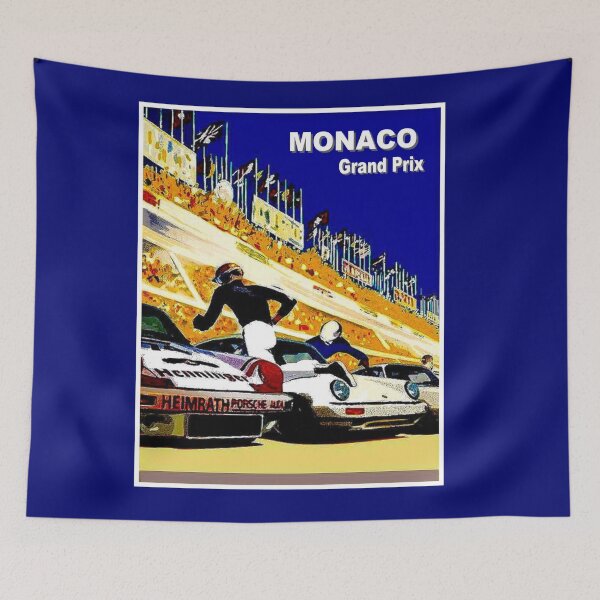 Item preview, MONACO : Vintage Grand Prix Auto Racing Print designed and sold by posterbobs.