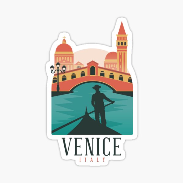 Venice skyline Sticker