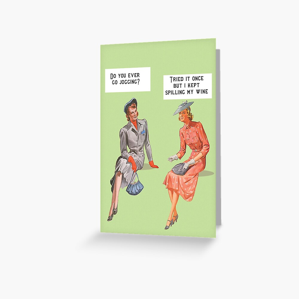 A Funny Retro Style Card Greeting Card For Sale By Alanpicton Redbubble 