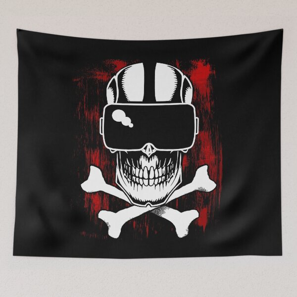 Item preview, VR gamer skull pirate with VR glasses designed and sold by Denis Rösler.