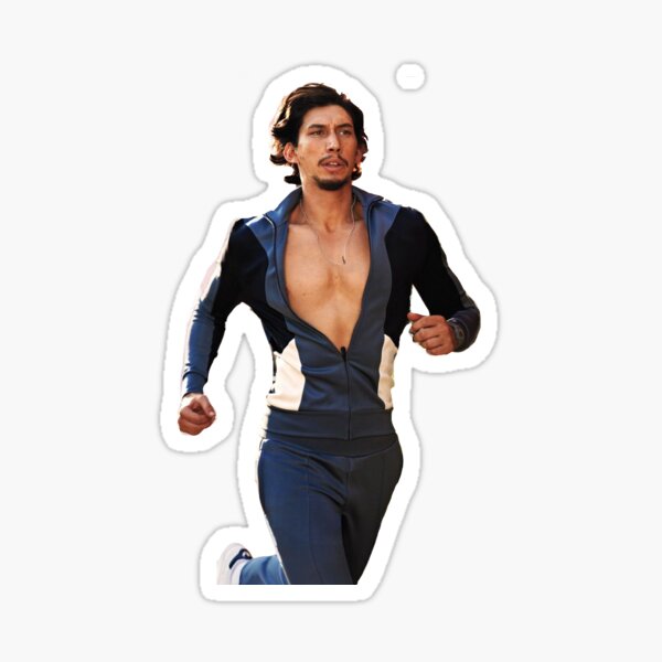 Vista previa del artículo con la obra «Adam Driver corriendo HOLA», diseñado y vendido por Elenan709.