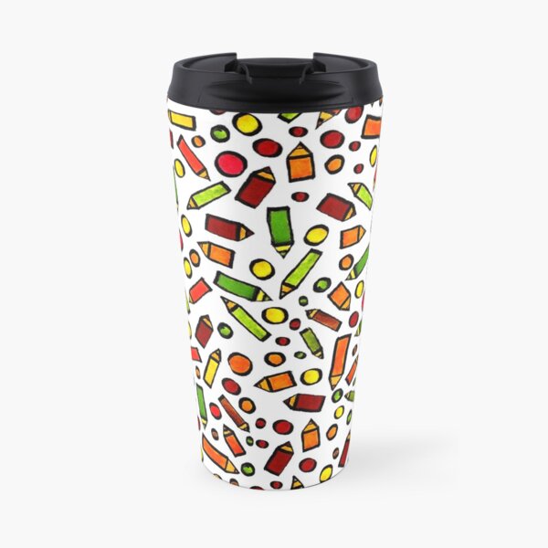 Pencils pattern Travel Mug