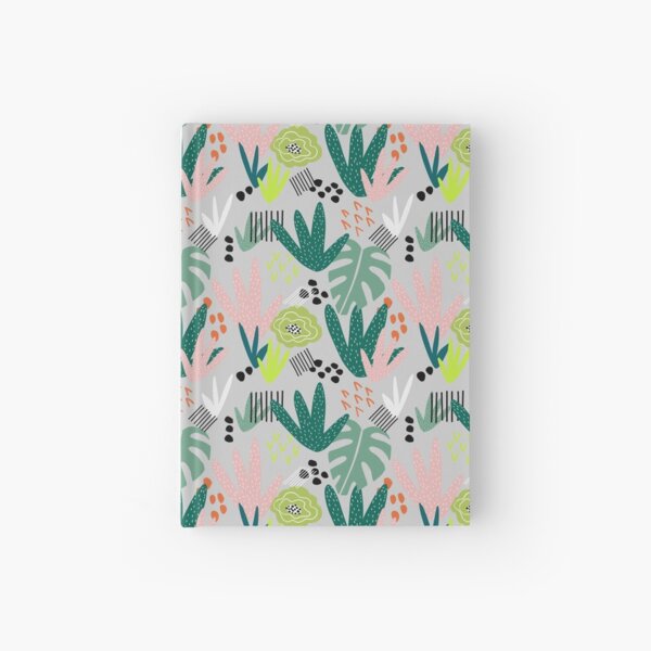 Jungle Plants, Safari, Foliage, Modern Plants, Modern Print Hardcover Journal