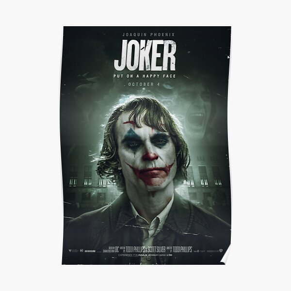 Joker Joaquin Phoenix Dark Green Movie Poster