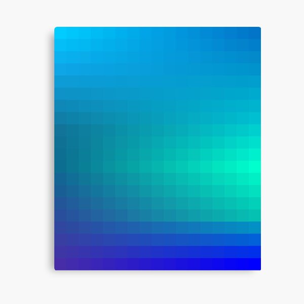 Blue Seagreen Ombre Canvas Print