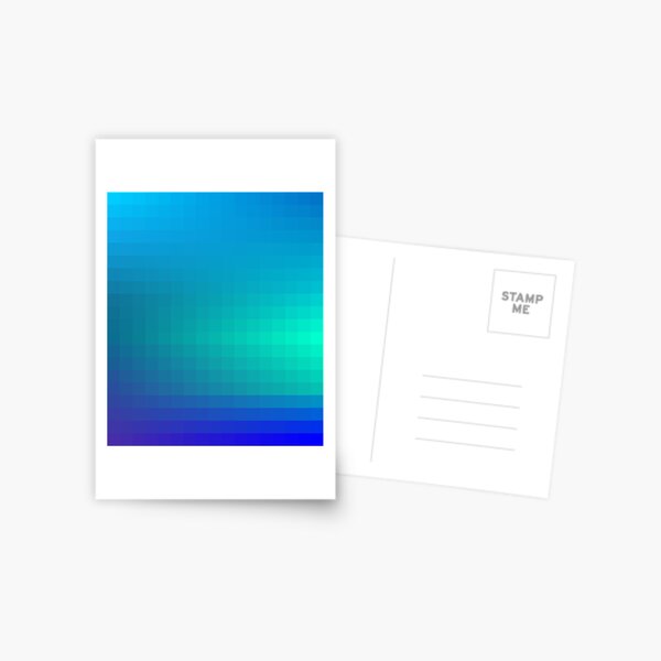 Blue Seagreen Ombre Postcard