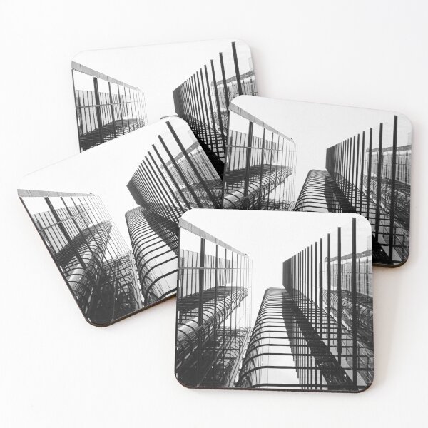 Item preview, Black and white city buildings designed and sold by aimo86.