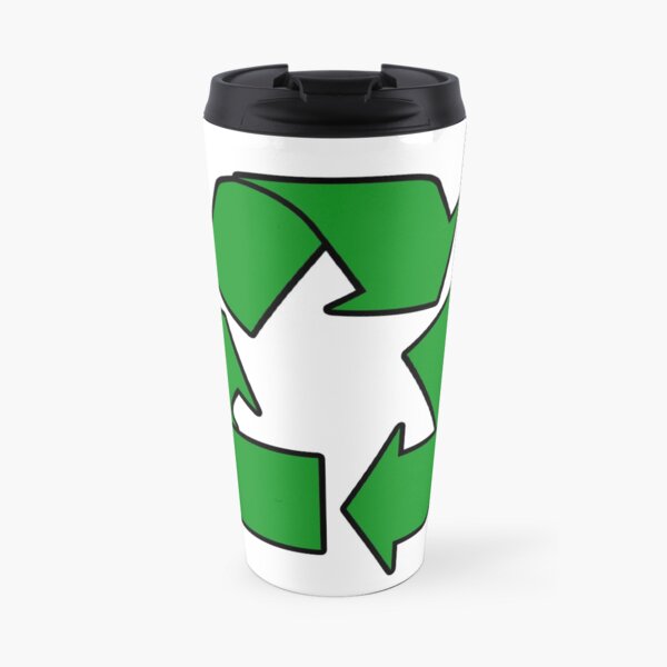 Recycle Sign Stickers, Gifts & Products Travel Mug