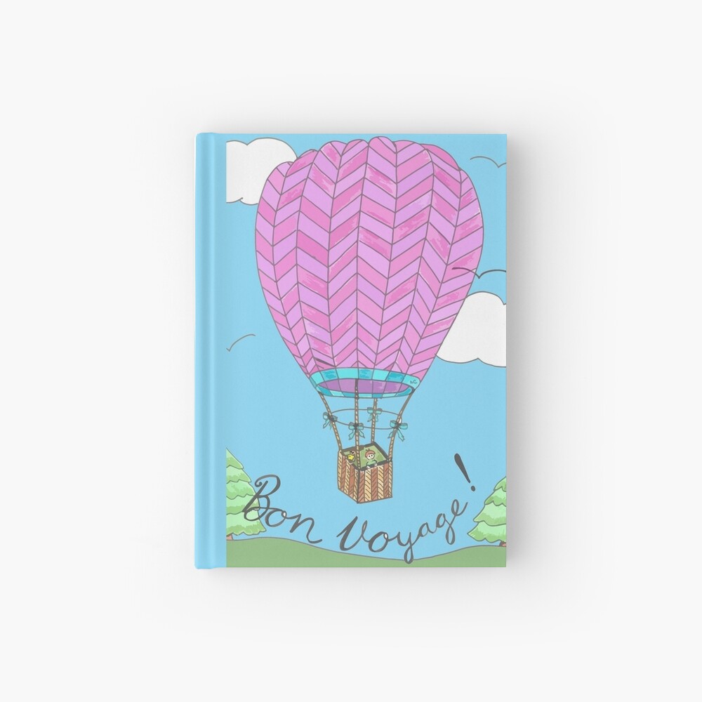 Hot Air Balloon Hardcover Journal