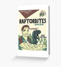 RAPTORBITES JURASSIC BERRY Greeting Card