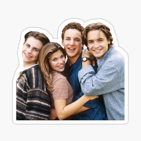 ‘Boy Meets World’ Cory Matthews, Shawn Hunter, Topanaga Lawrence, Eric Matthews Sticker