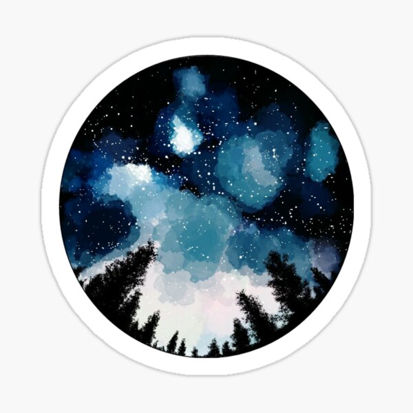 Item preview, Night sky art designed and sold by -SUGAR-RUSH-.