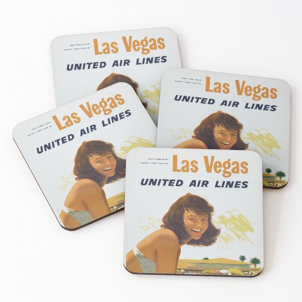 Item preview, Las Vegas - United Airlines - Vintage Travel designed and sold by Culturio.