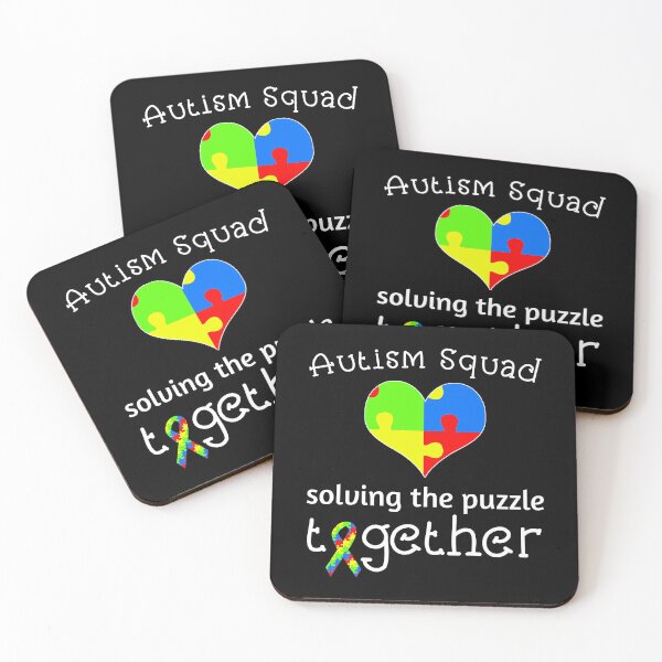 Item preview, Autism Squad Rise Awareness Proud Ribbon Heart Puzzle Family design designed and sold by CreatedByHeidi.