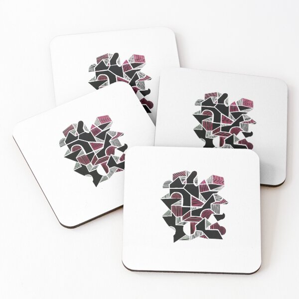 Item preview, Black Abstract geometric city modern and cool designed and sold by Carolina Salazar.