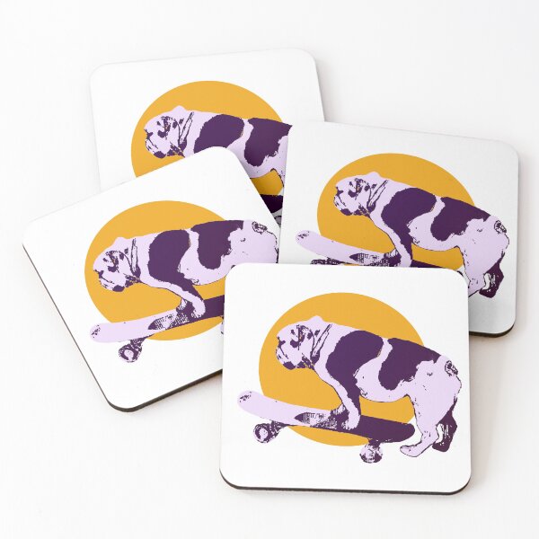 Item preview, Skating bulldog designed and sold by Byrnsey.