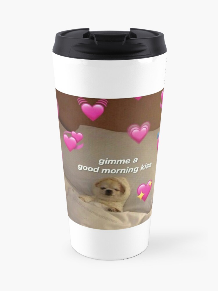 Gimme Kiss Travel Mug By Lsindhi21 Redbubble