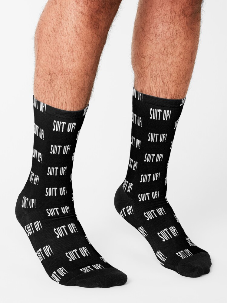 Discover Suit Up! Barney Stinson Quote (Black) | Socks