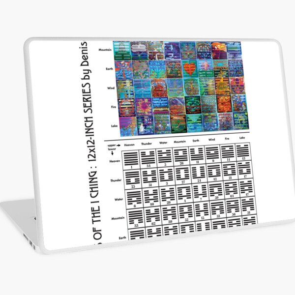 64 Hexagrams (12x12 series) grid Laptop Skin