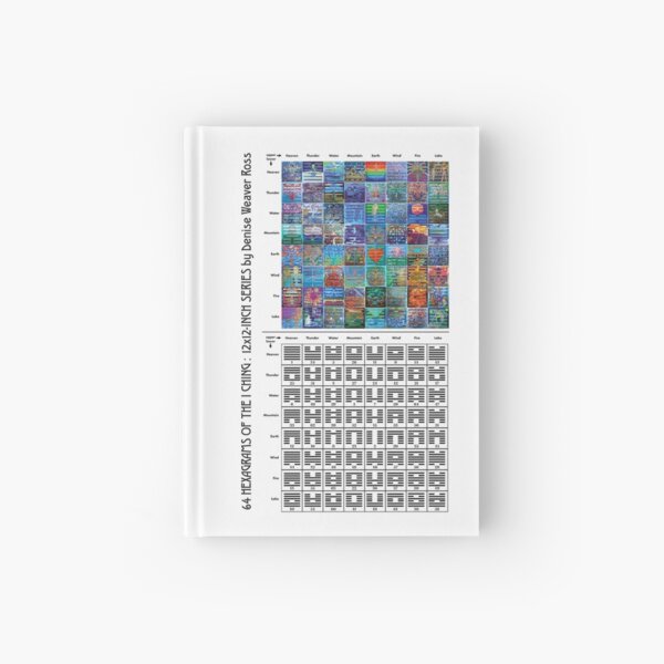 64 Hexagrams (12x12 series) grid Hardcover Journal