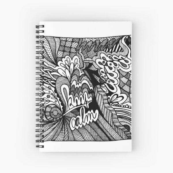 keep calm zentangle Spiral Notebook