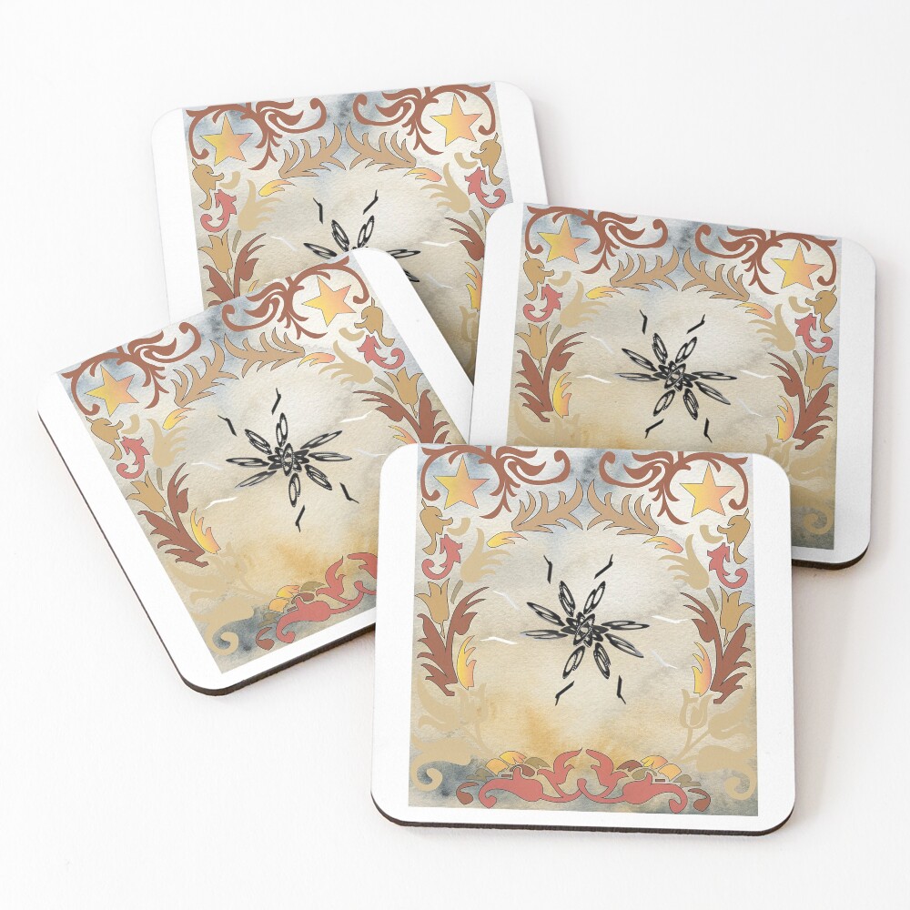 Vintage Floral Stamp Sticker Set