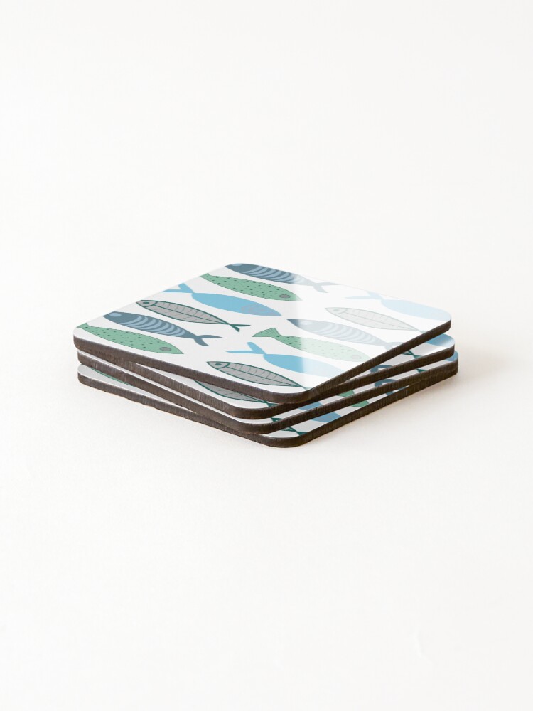 Thumbnail 4 of 5, Coasters (Set of 4), Peces Locos designed and sold by Rusembell.