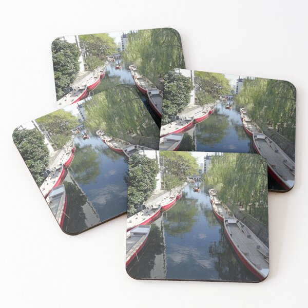 Item preview, Yanagawa Canal Boats Japan designed and sold by cuisinecat2.