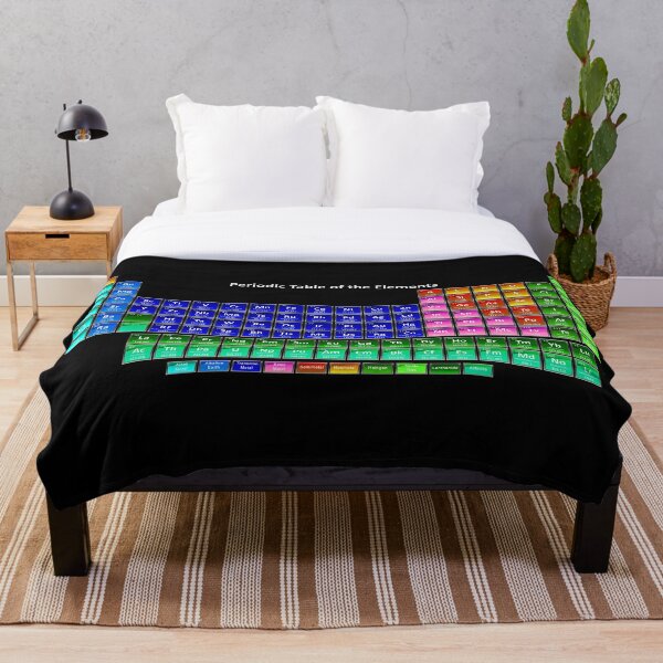 #Mendeleev's #Periodic #Table of the #Elements Throw Blanket