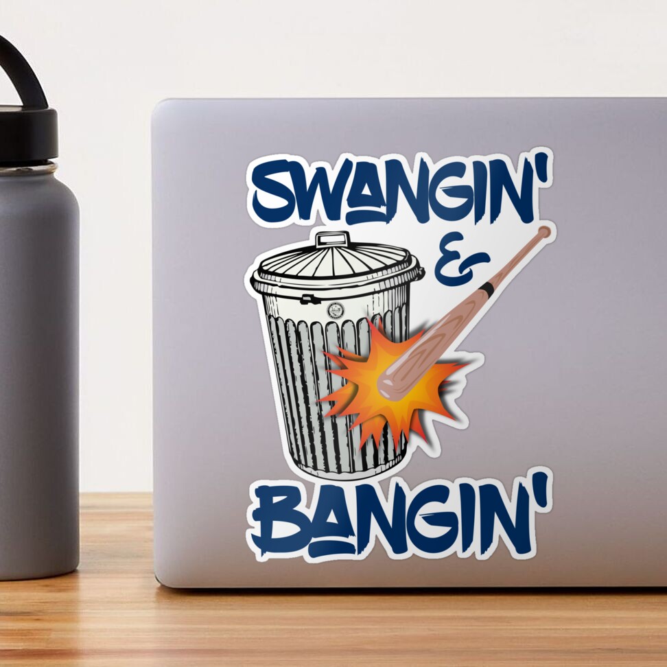 Swangin And Bangin Houston Sign Stealing Trash Can Baseball T-Shirt