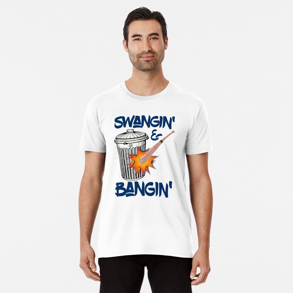 Swangin And Bangin Houston Sign Stealing Trash Can Baseball T-Shirt