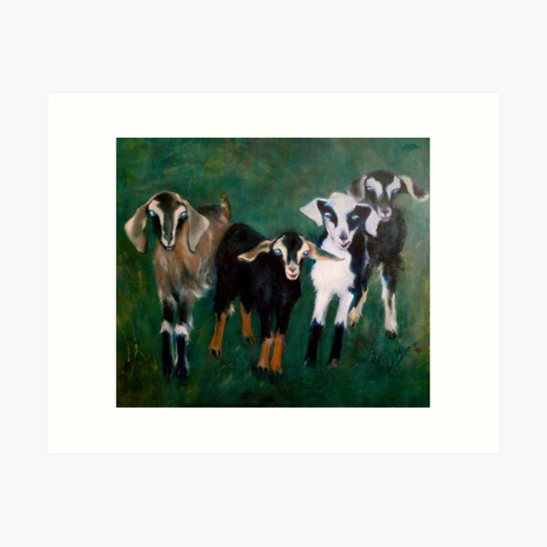 Item preview, Trouble- Goats designed and sold by Jenny Hambleton.