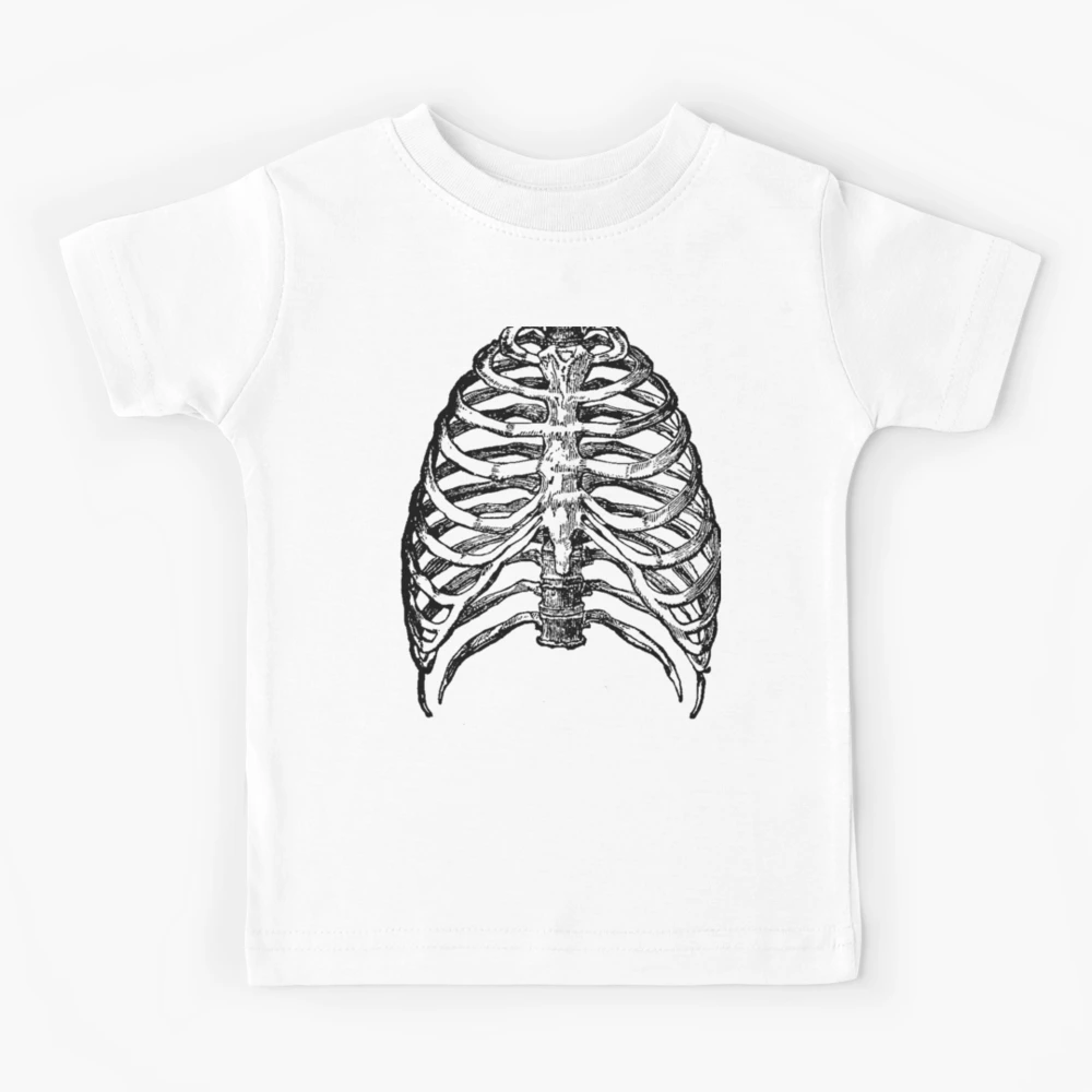 Skeleton Rib Cage Bones  Kids T-Shirt for Sale by ArtVixen