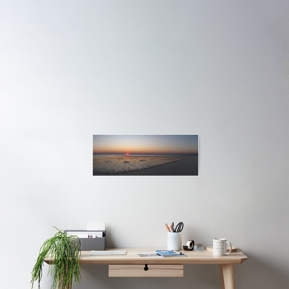 Sunset at Bedwell Island Poster