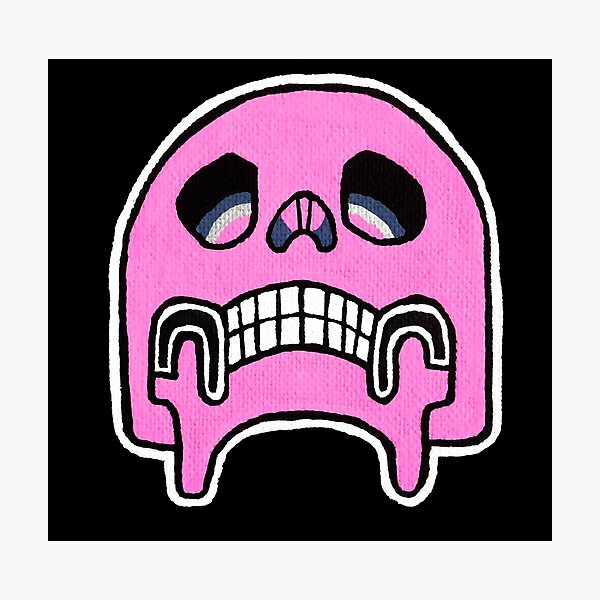 Pink Pop Skull Photographic Print