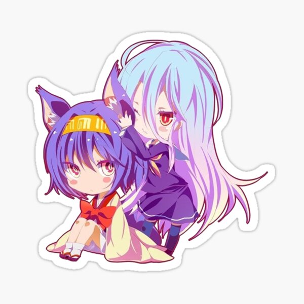 No Game No Life Izuno-chan and Shiro-chan Sticker