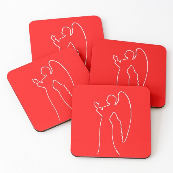 Item preview, Angel Praying- white angel and red background designed and sold by kassandry31.