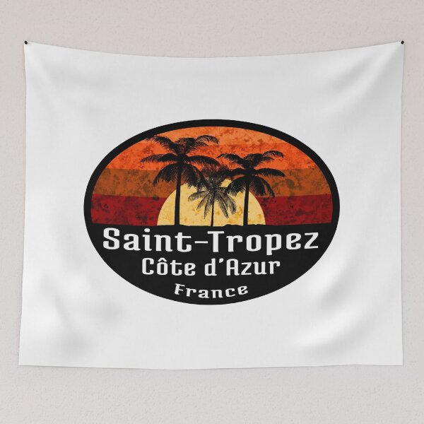 Item preview, Saint-Tropez Côte d'Azur France Tropical Beach Sunset designed and sold by DESTINATIONS DECAL.