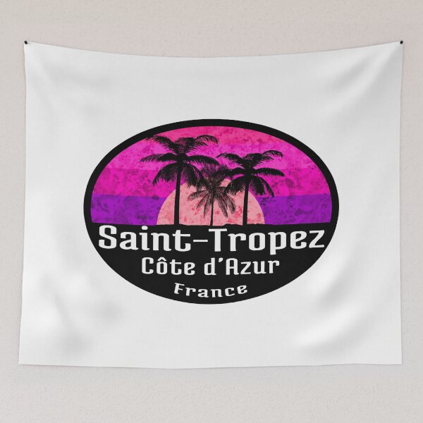 Item preview, Saint-Tropez Côte d'Azur France Tropical Beach Sunset designed and sold by DESTINATIONS DECAL.