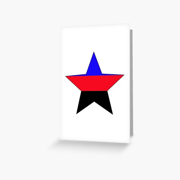 Polyamorous Flag Star Art Greeting Card