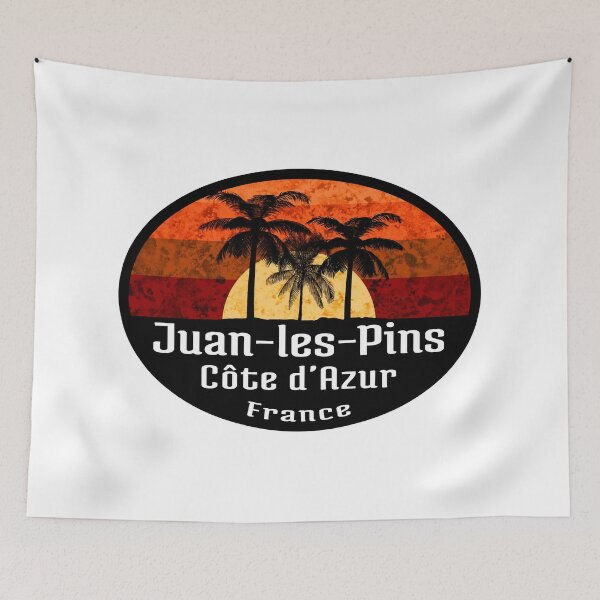 Item preview, Juan-les-Pins Côte d'Azur France Tropical Beach Sunset designed and sold by DESTINATIONS DECAL.