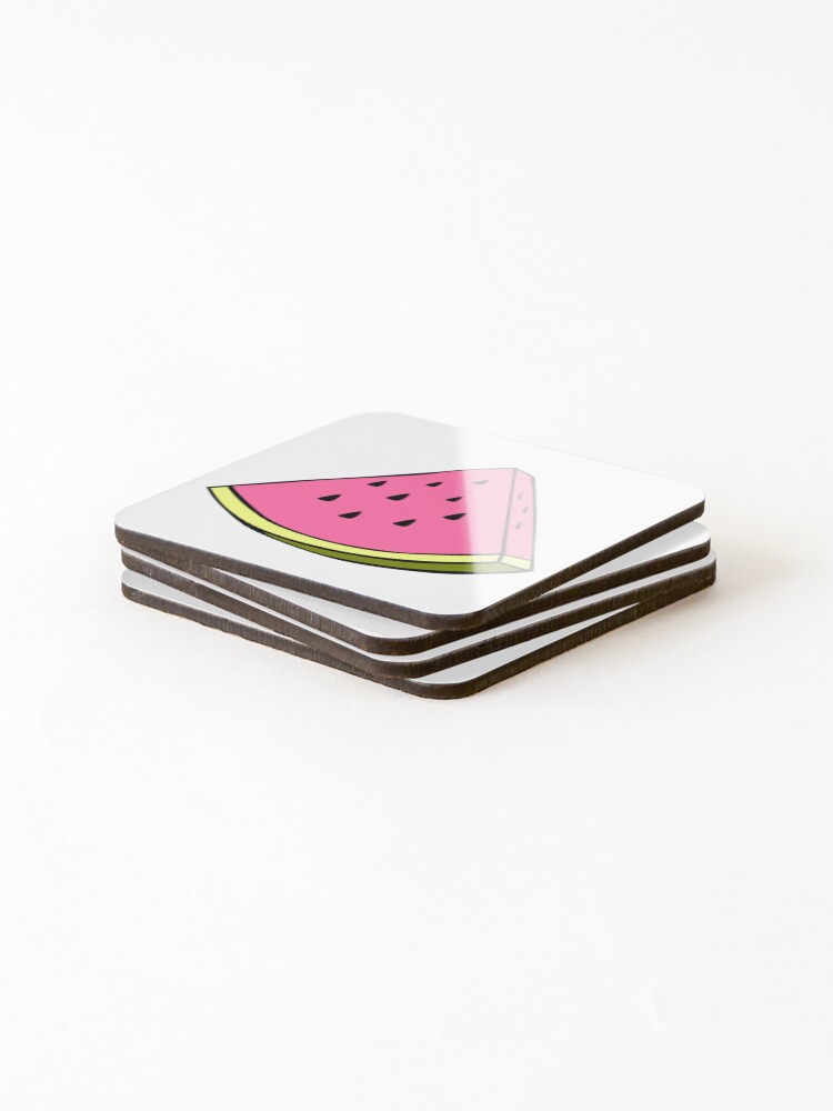 Thumbnail 4 of 5, Coasters (Set of 4), Watermelon designed and sold by -SUGAR-RUSH-.