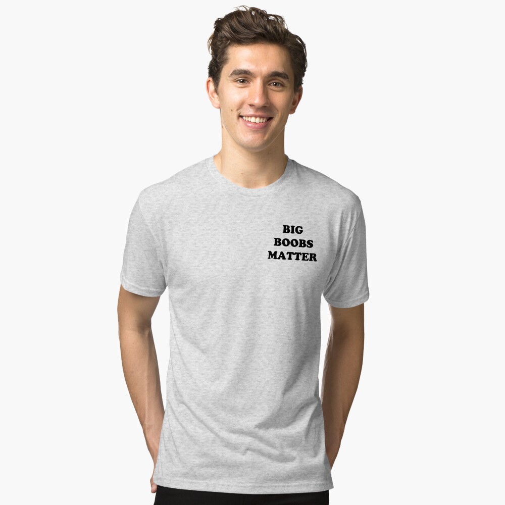 Breast Shape All Boobies Matter' Unisex Baseball T-Shirt