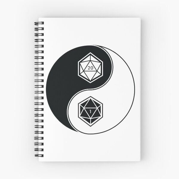 Item preview, Nat 20 / Nat 1 Yin Yang - Mazmorras y dragones designed and sold by CloakAndDaggers.