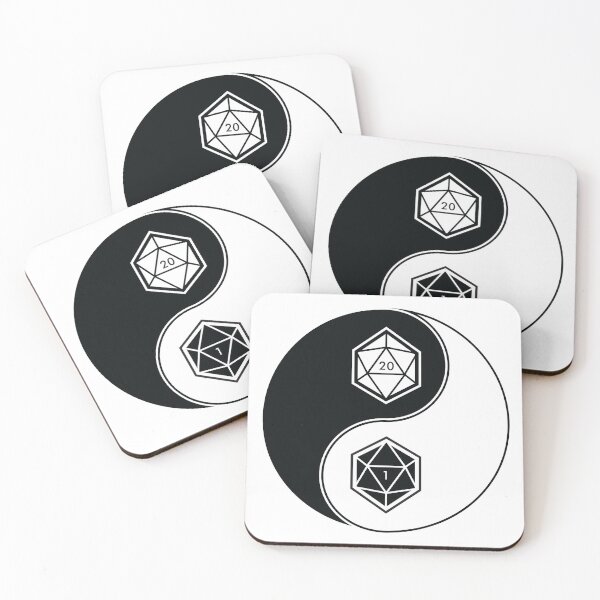 Item preview, Nat 20/Nat 1 Yin Yang - Dungeons and Dragons designed and sold by CloakAndDaggers.