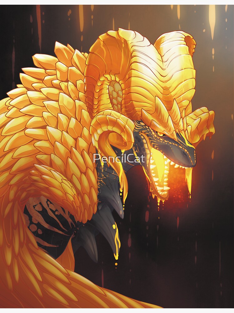 Thumbnail 3 of 3, Sticker, Kulve Taroth - the Golden Queen designed and sold by PencilCat.