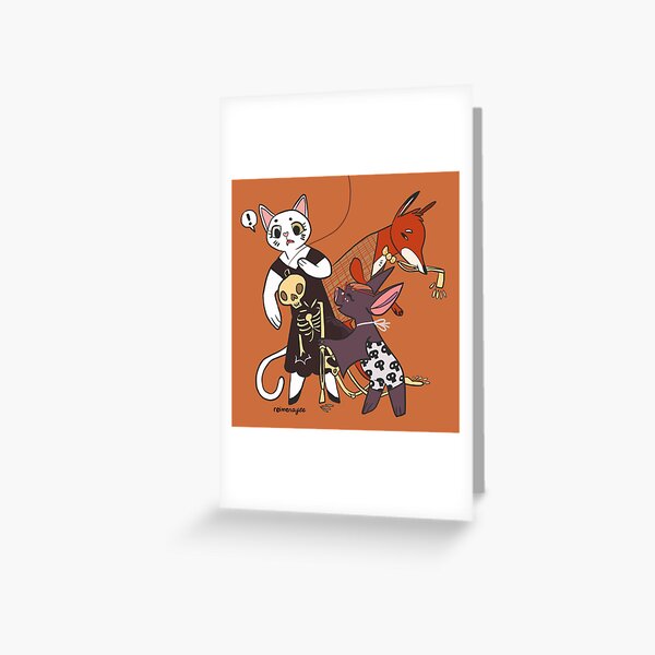Halloween Friends Greeting Card